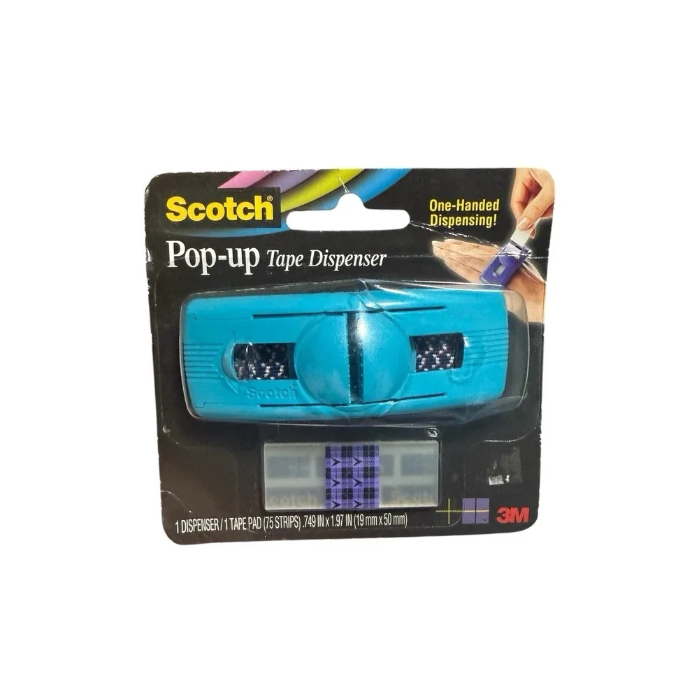 Scotch Pop-Up Tape Refills 19 Pads Total 1425 Tape Strips All Sealed + Dispenser